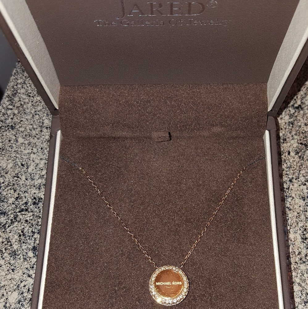 Michael Kors rose gold pendant